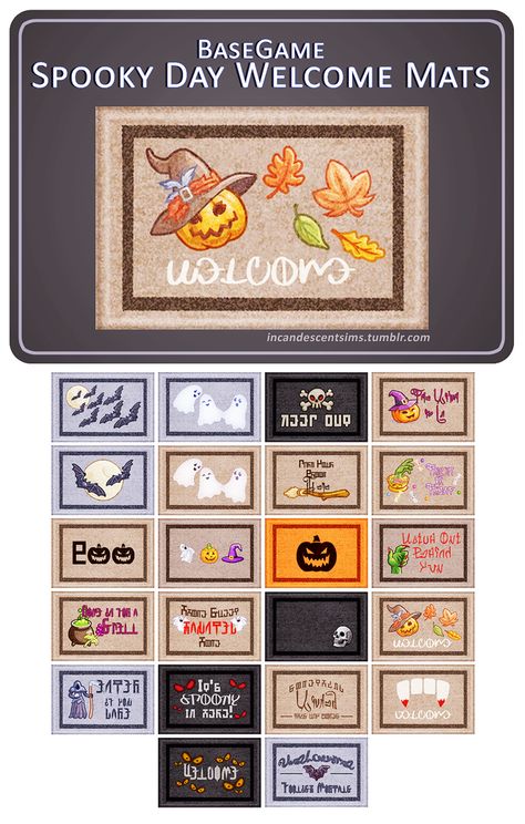 Sims 4 Welcome Mat, Sims 4 Halloween Cc, Sims 4 Halloween, Los Sims 4 Mods, Furniture Cc, Die Sims 4, Sims Packs, Alternate Reality, The Sims 4 Packs