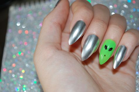 Alien Nails, Space Nails, Unicorn Nails, Nails Set, Nails Fake, Press Ons, Short Nail Designs, Nail Shop, Nail Supply