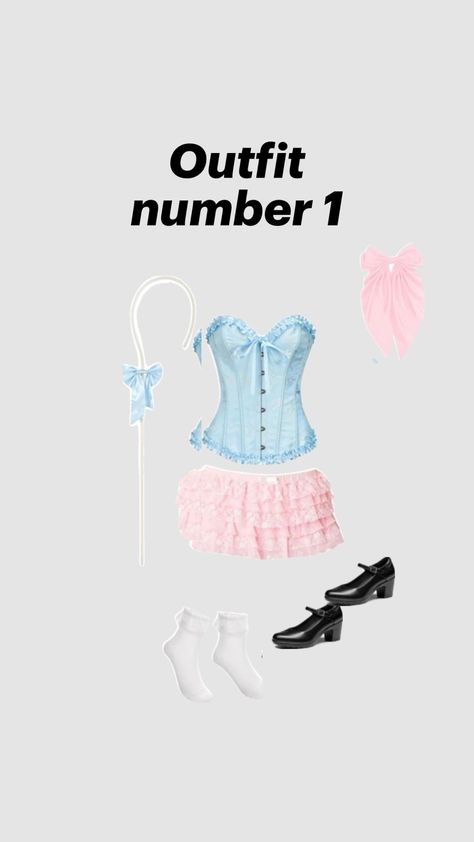 Halloween outfit inspo night 1 little bo peep 🎀😇🩰☁️ Little Bo Peep, Bo Peep, Halloween Inspo, Halloween Outfit, Halloween Outfits, Halloween, Outfit Inspo