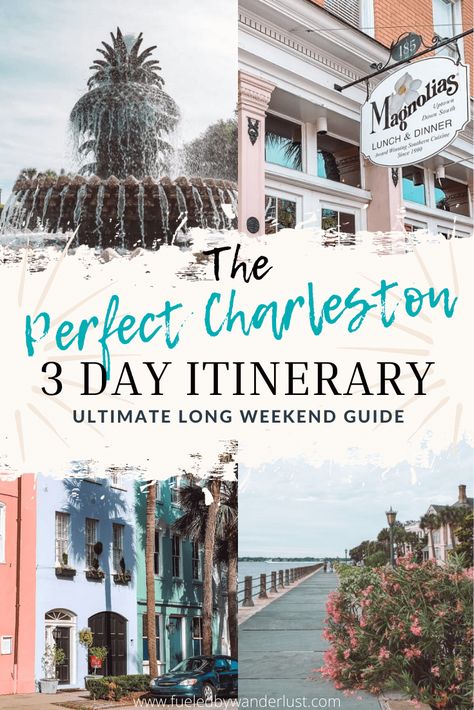 The complete travel guide for planning 3 days in Charleston. This thorough Charleston itinerary includes the best restaurants, things to do, and hotels in the Holy City. Whether you are photographing the Rainbow Row, dining at Husk, or ferrying to Fort Sumter, you will have the ultimate Charleston trip. Charleston South Carolina Vacation, Charleston Itinerary, Charleston Travel Guide, Charleston Vacation, South Carolina Vacation, South Carolina Travel, Charleston Travel, East Coast Road Trip, Fashion Jobs