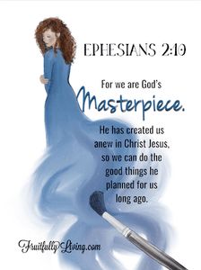 Scripture art of Ephesians 2:10 We are His Masterpiece. What does it mean to be God’s masterpiece or God’s workmanship? For an in-depth study on the meaning of the verse or to obtain a Free high resolution printable version of the drawing, click on the link. #ScriptureArt #Ephesians210 #GodsMasterpiece #ChristianGraphics #ChristianArt #ChristianBlog Masterpiece Quotes, God's Masterpiece, Ephesians 2, Christian Images, Greek Words, Scripture Art, Scripture Quotes, Verse Quotes, Bible Verses Quotes