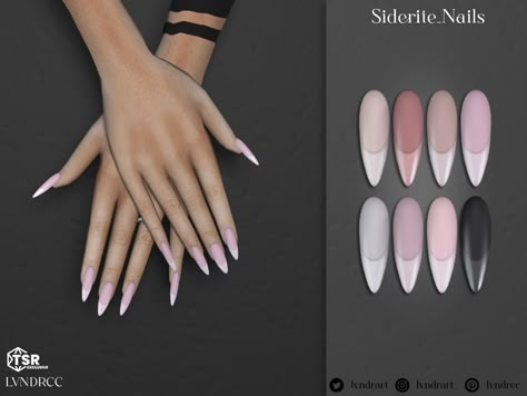 Sims4 Cc Eye Shape, Baddie Sims 4 Cc Nails, Sims 4 Cc Female Nails, Sims 4 Almond Nails, Sims 4 Cc Accessories Nails, Sims 4cc Make Up, Sims 4 Fortnite Cc, Sims 4 Mods Piercing, Make Sims 4 Cc