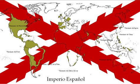 South America History, Spanish Empire, Spain Flag, Imaginary Maps, Map Reading, Age Of Empires, Alternate History, Fantasy Map, Historical Maps