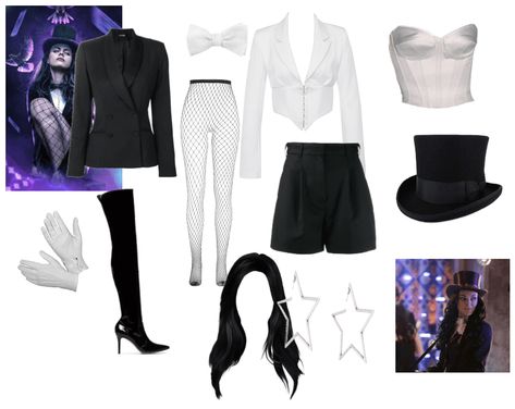 Zatanna Outfit, Zatanna Halloween Costume, Zatanna Costume, Zatana Zatara Cosplay, Mlp Anthro, Dc Zatanna, Dc Comics Zatanna, Zatanna Cosplay, Magician Costume