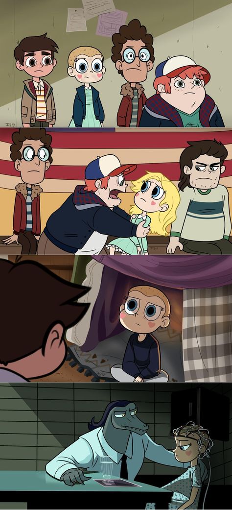 Moringmark's Ship War AU, part 3 | Star vs. the Forces of Evil | Know Your Meme The Forces Of Evil, Stranger Things Art, Fandom Crossover, Stranger Things Meme, Stranger Things Wallpaper, Stranger Things Funny, Stranger Things Netflix, Cartoon Crossovers, Star Vs The Forces Of Evil