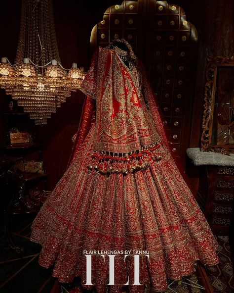 FLT | FLT ❤️ | Instagram Red Indian Wedding Lehenga, Wedding Lehngas, Bridal Choli, Red Indian Wedding, Indian Clothes Women, Red Wedding Lehenga, Poppy Petals, Bride Lehenga, Latest Bridal Lehenga Designs