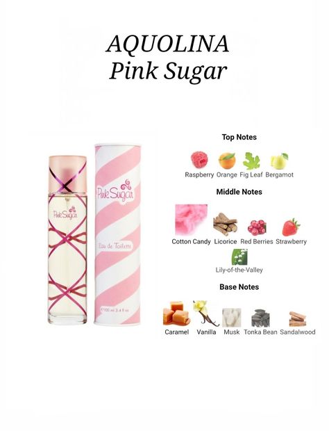 Pink Sugar Perfume Layering, Pink Sugar Perfume, Perfume Notes, Fragrances Perfume Woman, Pink Perfume, Perfume Collection Fragrance, Perfect Skin Care Routine, Perfume Scents, Perfume Lover