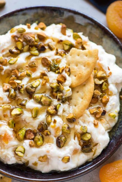 The BEST Ricotta Cheese Appetizers | Pizzazzerie Honey Ricotta Dip, Riccota Cheese Recipes, Ricotta Dip Recipes, Honey Appetizers, Honey Ricotta, Ricotta Dip, Cream Cheese Recipes Dip, Ricotta Cheese Recipes, Well Plated