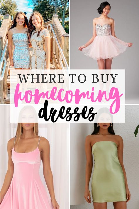 Places To Shop For Hoco Dresses, Where To Shop For Homecoming Dresses, Where To Find Hoco Dresses, Sophomore Homecoming Dresses, Homecoming Dresses For Big Bust, Homecoming Dresses For Freshman, Fun Hoco Dresses, Homecoming Dress Websites, Amazon Homecoming Dresses