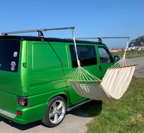 Van Hammock Roof Bars Van Hammock, Kangoo Camper, Minivan Camper Conversion, T3 Vw, Auto Camping, Minivan Camping, Suv Camping, Kombi Home, Micro Camper