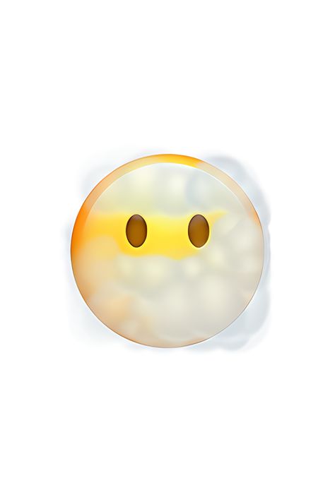 The emoji 😶‍🌫️ depicts a face with a neutral expression, with a cloud-like shape surrounding it. The face appears to be looking straight ahead, with no discernible features such as eyes or mouth. The cloud is white and fluffy, with a slightly curved shape that conforms to the outline of the face. Overall, the emoji gives the impression of a person who is lost in thought or daydreaming, with their head in the clouds. Apple Emoji Png, Cute Iphone Emoji, Ios Emoji Iphone, Free Emoji Printables, Cloud Emoji, Neutral Expression, Emoji Printables, Iphone Png, Lego Hotel