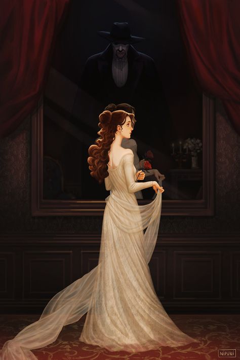 Angel Of Music, Opera Ghost, Christine Daae, Music Of The Night, Musical Art, Anime Princess, The Opera, Phantom Of The Opera, Freelance Illustrator