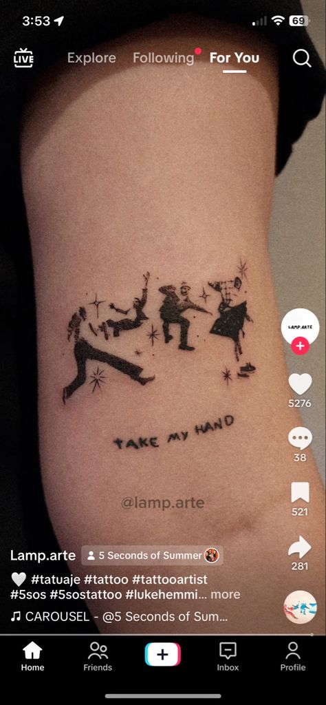 5 Seconds Of Summer Tattoos, 5sos5 Tattoo, 5sos Tattoos Ideas, 5sos Tattoo Ideas Lyrics, 5 Seconds Of Summer Tattoo Ideas, Fangirl Tattoos, 1d Tattoos Ideas, 5sos Inspired Tattoos, 5 Seconds Of Summer Tattoo