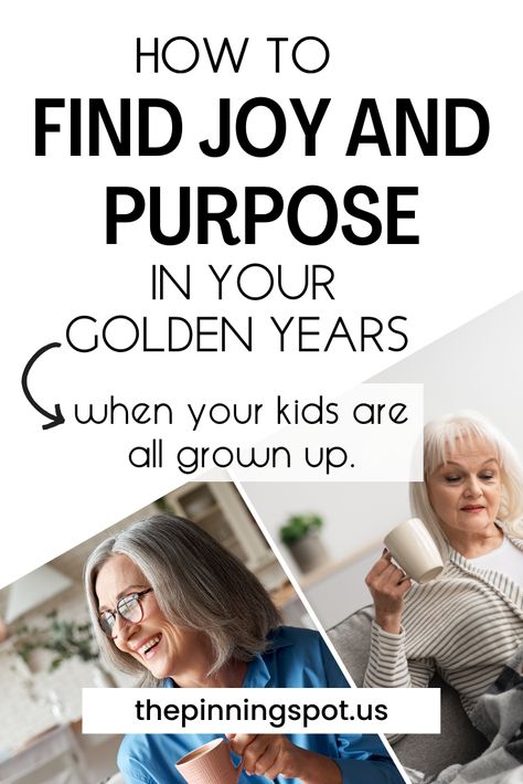 Looking for a solution to find joy & happiness now that your kids are all grown up or better yet you're feeling like life lacks joy now that your kids are grown? Well, In this post, you'll learn how to rediscover joy & happiness in your golden years, even after your kids have grown up. The post dives into strategies for rediscovering purpose & happiness in the quieter moments of life, Explore ways to embrace the golden years & create a life filled with happiness, even when the nest is empty. Life Reset, Moments Of Life, Living Simply, Physical Change, Improve Cognitive Function, The Golden Years, Mood Enhancers, Finding Purpose, Finding Happiness