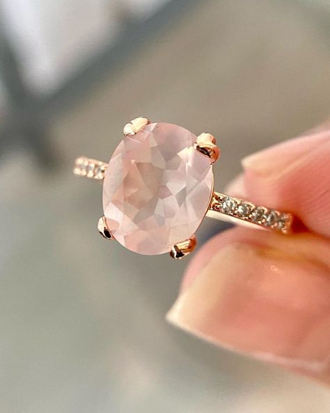 Rose Quartz Gold Ring, Rose Quartz Engagement Ring, Rose Quartz Wedding, Rose Quartz Ring Engagement, Forest Walks, Morning Walks, Rose Quartz Jewelry, Rose Gold Quartz, Love And Compassion