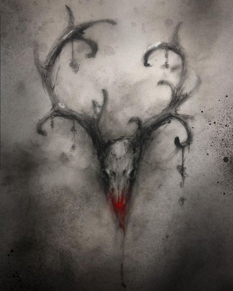 Erick “Dub” Weir on Instagram: “Merry Christmas to all, and to all a good night. #christmas #santa #reindeer #rudolphtherednosedreindeer #holiday #winter #skull #antlers…” Reindeer Skull, Good Night Christmas, Charcoal Paper, Skull Christmas, Dark Christmas, Night Christmas, Santa Reindeer, Draw Sketch, Merry Christmas To All