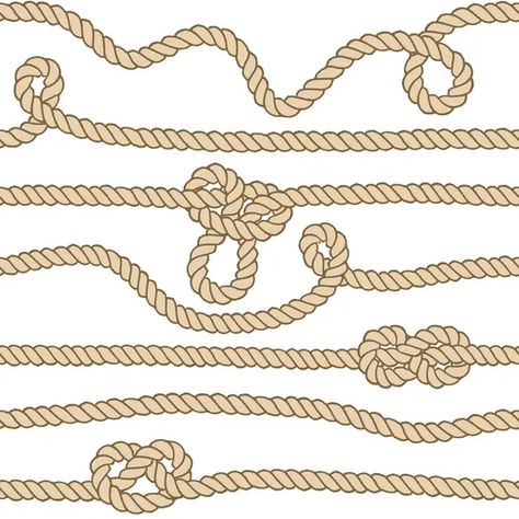 Tying the knot rope hearts set Royalty Free Vector Image Rope Heart, Knot Rope, Rope Pattern, Rope Knots, Nautical Rope, Hand Drawn Illustration, Hand Drawn Vector, Drawn Illustration, Tying The Knot