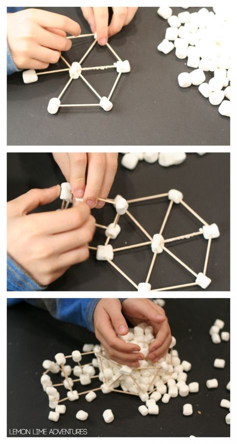 Building Igloos with Marshmallows Engineering For Kids, Igloo Craft, Winter Stem, Marshmallow Crafts, Room Parent, Kids Building, Adventure Playground, January Crafts, Maker Ideas