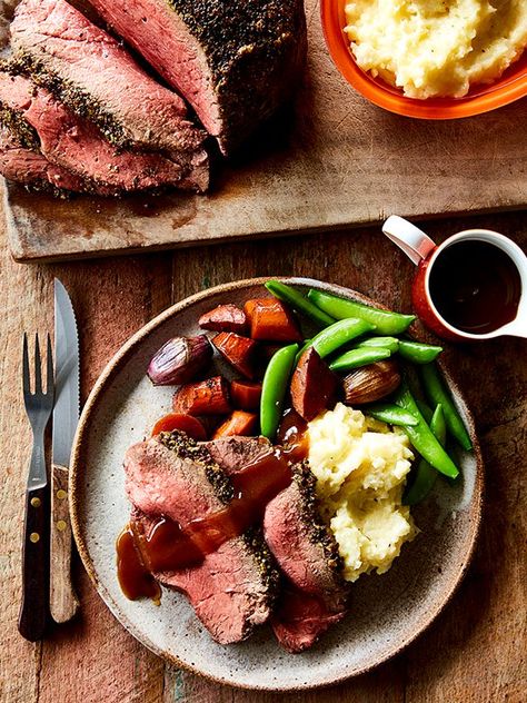 Herb crusted topside roast recipe | Australian Beef - Recipes, Cooking Tips and More Topside Beef, Spicy Grilled Chicken, Roasted Chicken Thighs, Baked Roast, Roast Beef Recipes, Healthy Herbs, Slow Cooked Beef, Roast Recipe, Beef Recipe