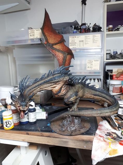 Epic Dragon, Infinity The Game, Legendary Dragons, Miniature Models, Dungeons And Dragons Miniatures, D&d Miniatures, Dragon Sculpture, Toy Art, Miniature Figures