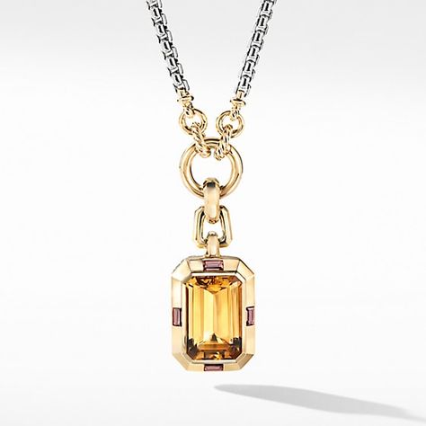 David Yurman: Merging bold, architectural shapes with a magnificent array of exquisite gemstones, the pieces transform color and form into playful statements of sophistication. Architectural Shapes, The Bling Ring, Citrine Pendant, Gold Chains For Men, Fancy Jewelry, Gems Jewelry, Ring Engagement, Ring Wedding, David Yurman