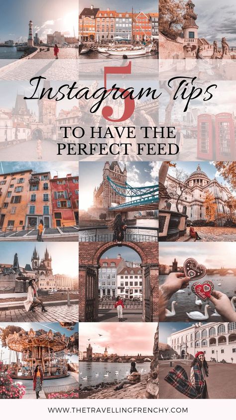 Top 5 Instagram Tips to Have the Perfect Feed - The Travelling Frenchy Insta Highlight Covers, Instagram Tips And Tricks, Travel Instagram Ideas, Instagram Highlight Cover, Aesthetic Ig, Instagram Story Viewers, Instagram Algorithm, Lightroom Filters, Gain Followers