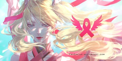 Pink Mercy, Overwatch Wallpaper, Kawaii Pfp, Overwatch Wallpapers, Mercy Me, Overwatch Fanart, Mercy Overwatch, Female Icons, Ios Wallpapers