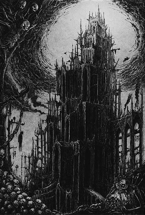 Dark Castle, Gothic Castle, The Dark Tower, Fotografi Vintage, White Drawing, 다크 판타지, Odaiba, Gothic Aesthetic, Dark Art Illustrations