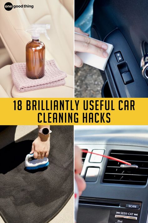 Thanks to these useful hacks, it’s never been easier or more affordable to keep the inside of your car sparkling clean. Car Dashboard Cleaner, Car Detailing Diy, Diy Car Cleaning, Dashboard Cleaner, Useful Hacks, Clean Car Seats, Interior Detailing, Cleaning Car Interior, Clean Car