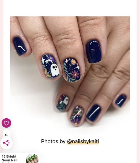 Future Nails, Nail Art Halloween, November Nails, Sns Nails, Lovely Nails, Colorful Nail, Holiday Nail, Nail Files, Halloween Nail Designs