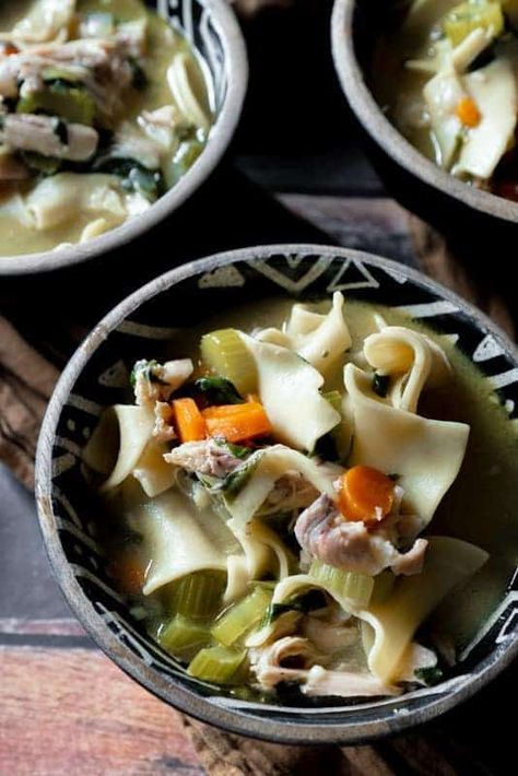 classic chicken noodle soup | chicken noodle soup | chicken soup Egg Noodle Chicken Soup, Leftover Turkey Noodle Soup, Jackfruit Chicken, Lemon Ginger Chicken, Vegan Chicken Noodle Soup, Classic Chicken Noodle Soup, Turkey Noodle Soup, Comforting Soup, Chicken Noodles