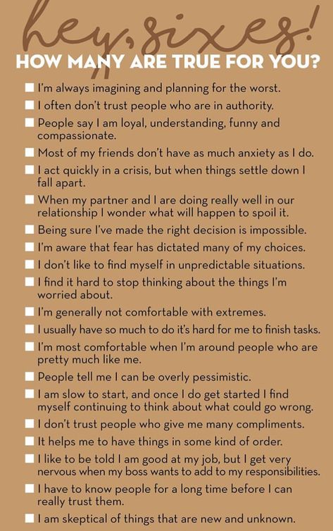 Type 6 Enneagram, Infj Traits, Dont Trust People, Infj Type, Intj Personality, Personality Test, Infj Personality, Mbti Personality, Enneagram Types