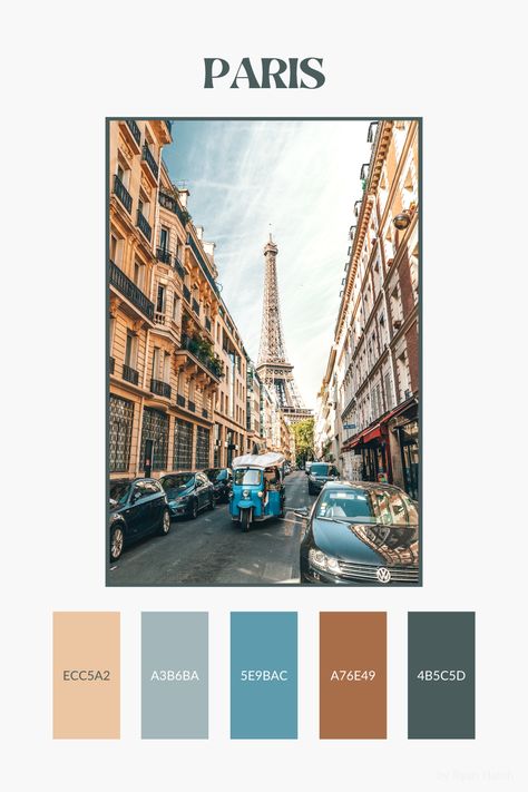 Paris Aesthetic Color Palette, French Bakery Color Palette, Poster Design Color Palette, Paris Colour Palette, App Design Color Palette, French Colour Palette, France Graphic Design, France Color Palette, European Color Palette