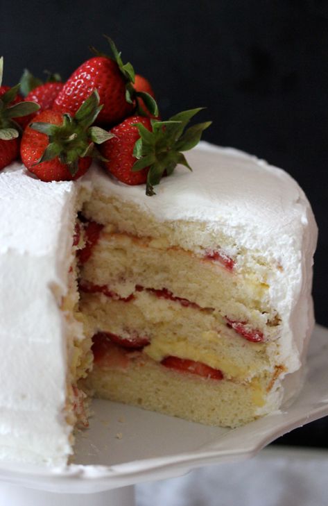 Strawberry Custard Cassata Cake  READ! Strawberry Cassata Cake, Casada Cake Recipe, Casata Cake, Cassata Cake Recipe, Cassata Cake, Ohio Recipes, Italian Treats, Strawberry Custard, Italian Sweets