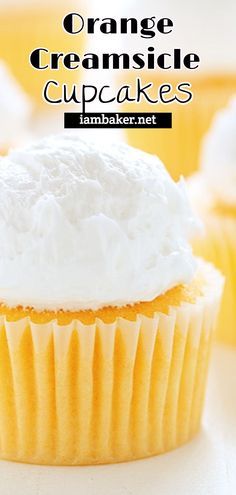 These cupcakes are easy enough to do and have a really wonderful citrus flavor. I give options for maximizing the orange flavor with extracts or pure orange juice, so you can really customize it to fit your tastes! I have also paired these cupcakes with a Vanilla Buttercream, but you can certainly use Whipped Topping or something lighter during hot summer months. No matter what you do, these cupcakes are sure to impress! Perfect as summer dessert! Summer Cupcakes, Easy Cupcakes, Orange Creamsicle, Yummy Cupcakes, Summer Dessert, Vanilla Buttercream, Whipped Topping, Savoury Cake, Best Dessert Recipes