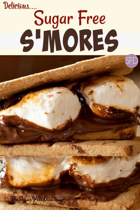 Lazy Keto Meals, Keto Camping, Sugar Free Marshmallows, Campfire Desserts, Camping Desserts, Camping Snacks, Lazy Keto, Sugar Free Sweets, Fudge Brownie