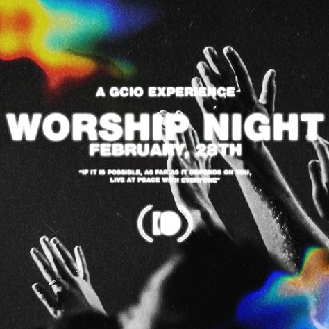 Night Of Worship Graphic, Worship Night Graphic, Church Stage Design Ideas Backdrops, Movie Night Poster, Ig Grid, Worship Night, Church Inspiration, Church Stage Design, Church Stage