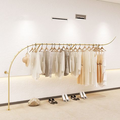 Modern Boutique Interior, Small Boutique Ideas, Small Boutique Interior, Rack Closet, Storage Clothes, Clothing Store Interior, Clothing Store Design, Store Design Boutique, Retail Store Interior