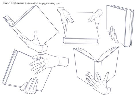 Hand Holding A Book Reference, Hand Refs, Hand Drawing Reference, Body Reference Drawing, Hand Reference, Hands Holding, Book Drawing, Poses References, Figure Drawing Reference