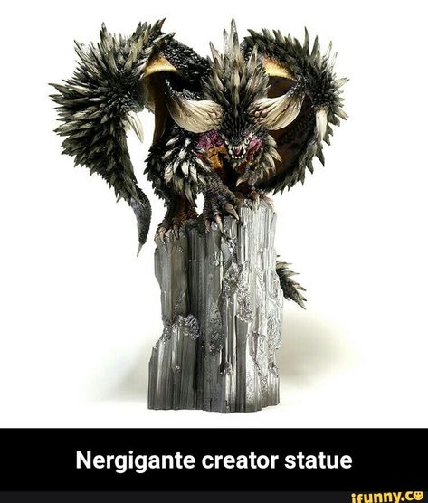 Nergigante creator statue - Nergigante creator statue – popular memes on the site iFunny.co #tylerthecreator #celebrities #monsterhunter #monsterhunterworld #iceborne #nergigante #creator #statue #meme Tiamat Dragon, Monster Hunter Art, Japanese Monster, Black Panthers, Monster Hunter World, Mega Man, Monster Hunter, Manga Illustration, Action Figure Accessories