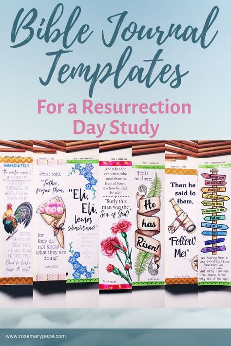 Easter Bible Journaling, Bible Journal Template, Fancy Lettering, Easter Resurrection, Journaling Printables, Bible Journaling Printables, Bible Journaling Supplies, Prayer Journals, Resurrection Day