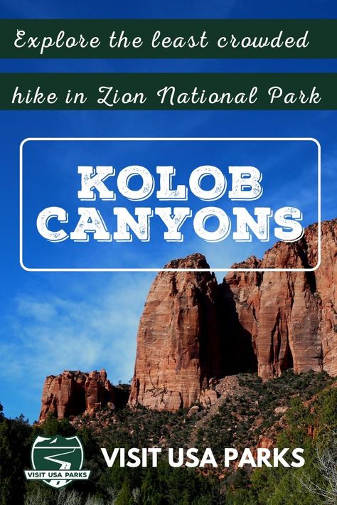 Explore the Least Crowded Hike in Zion National Park - Visit USA Parks - Kolob Canyon, Zion Utah, Utah Hiking, National Park Camping, Visit Usa, Hiking National Parks, Utah Travel, Beautiful Hikes, Hiking Guide