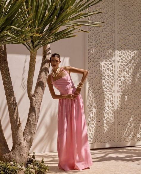 RSVP YES this long weekend in the Floss Halter Top & Maxi Skirt • Ready to shop via link in bio⁠ ⁠ #SWFBoutique #Unfolding #pinkmaxiskirt #pinkhaltercrop #pinksets Pink Maxi Skirt, Business Casual Outfits For Work, Top And Skirt, Wide Pants, Halter Style, Business Casual Outfits, Wide Waistband, Day And Night, Wide Straps