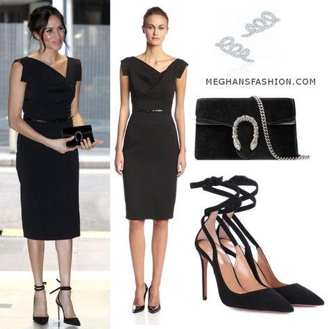 19 April 2018 - What Meghan Markle wore to women's empowerment reception. Click for outfit details Meghan Style, Estilo Meghan Markle, Princ Harry, Meghan Markle Outfits, Jackie O Style, Duchess Meghan, Princess Meghan, Meghan Markle Style, Prinz Harry