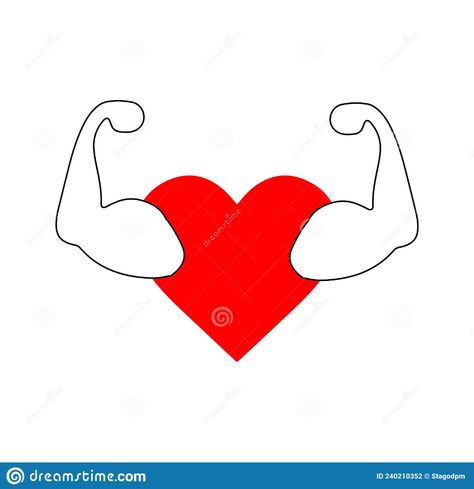 Strong Arms Heart Isolated on White Background Stock Illustration - Illustration of strength, arms: 240210352 Strong Arms, Background Illustration, A Heart, Stock Illustration, White Background, Stock Vector, Vector Illustration, White