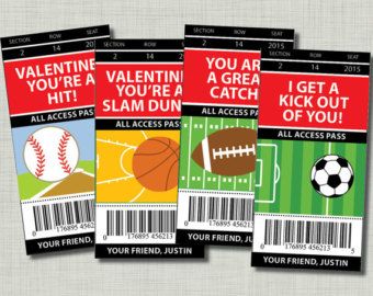 Basketball+Valentine+Cards+Printable Football Valentines, Kids Valentine Cards, Football Ticket, Printable Valentines Cards, Valentines Day Cards, Chiefs Football, Valentine Tags, Valentine Print, Valentines School