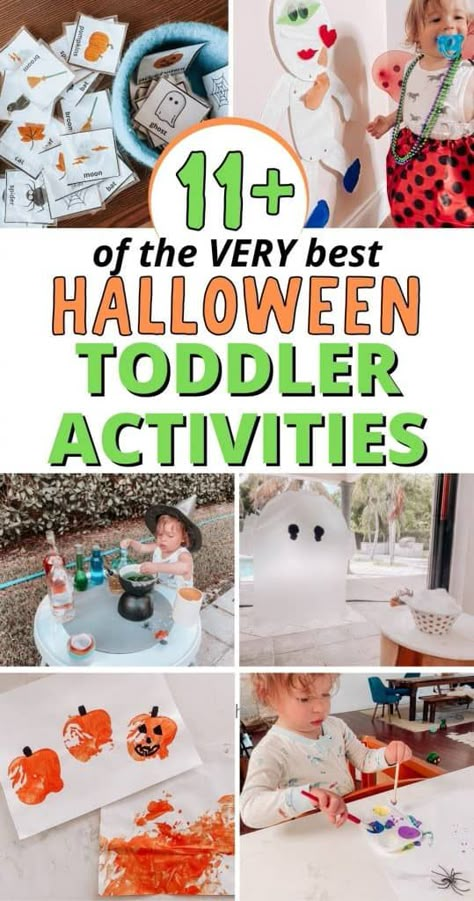 Toddler Fall Activities, Toddler Home Activities, 50s Birthday, Halloween Crafts And Activities, Halloween Activities For Toddlers, Fall Activities For Toddlers, Fun Halloween Activities, Halloween Themed Activities, Halloween Books For Kids