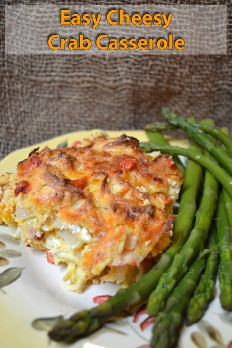 How To Make Cheesy Crab Casserole - illuminouz Crab Cake Casserole Recipes, Crab Cake Casserole, Crab Casserole Recipes, Cheesy Crab Casserole, Crabmeat Casserole, Crab Bake, Crab Casserole, Bacon Spinach Quiche, Dried Apple Chips