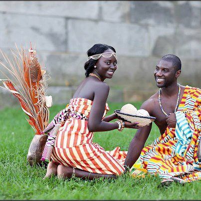 Ghanaian husband and wife. Tanzanian Clothing, Tanzanian Wedding, Ghanaian Wedding, Kitenge Designs, 20 Outfits, African Love, South African Weddings, Casual Attire For Women, African Prom Dresses