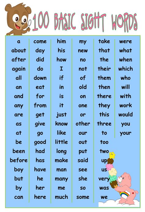 basic sight words Basic Sight Words, Kindergarten Worksheets, Sight Words, Old And New, Kindergarten, Word Search Puzzle, Education